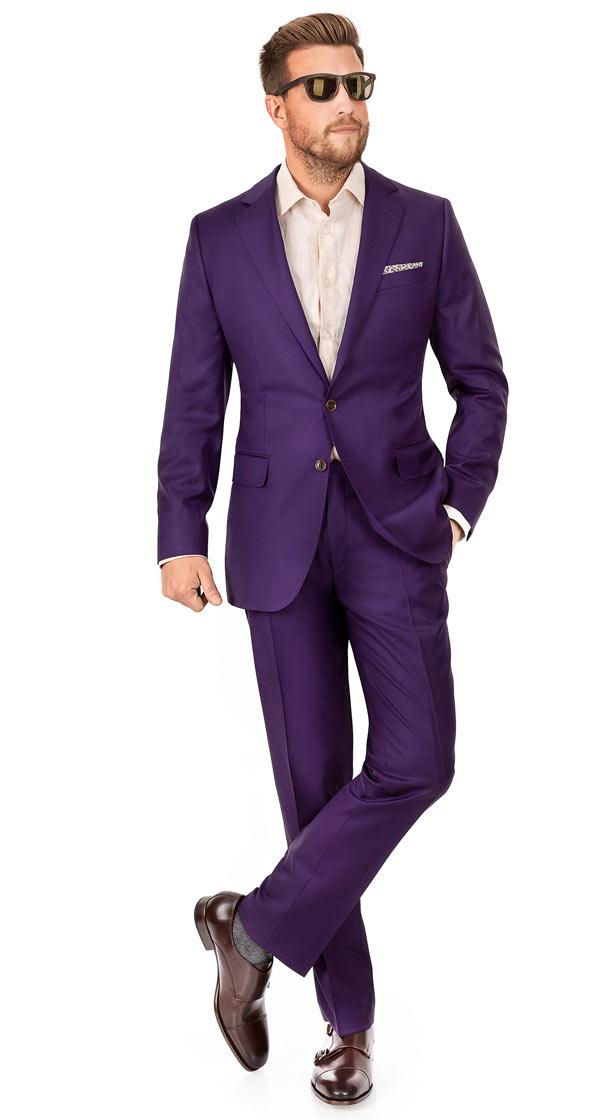 Solid Plum Suit