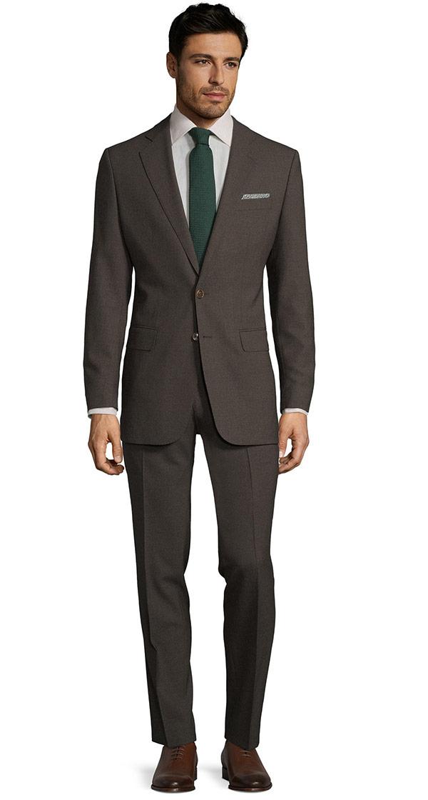Brown Natural Stretch Suit