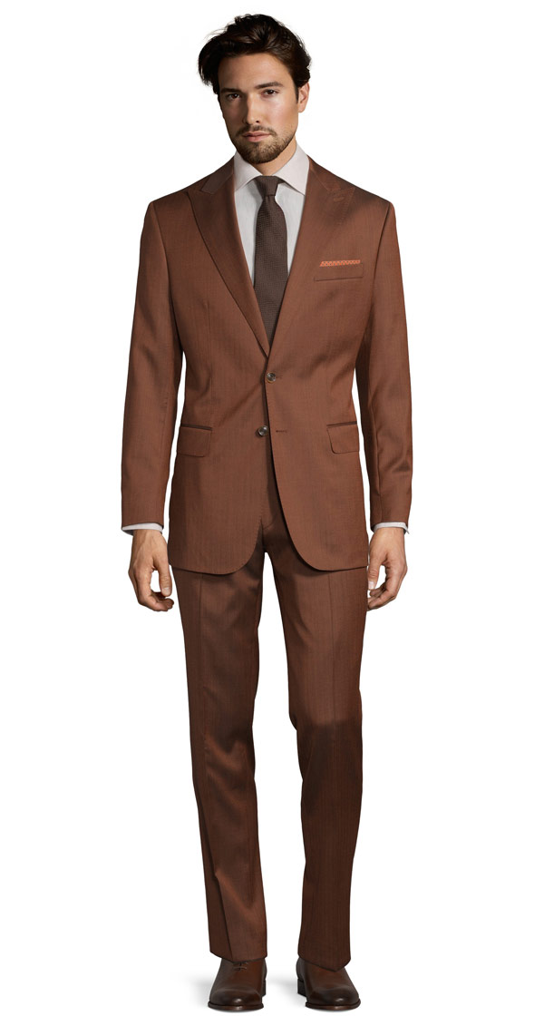Copper Wool & Silk Suit