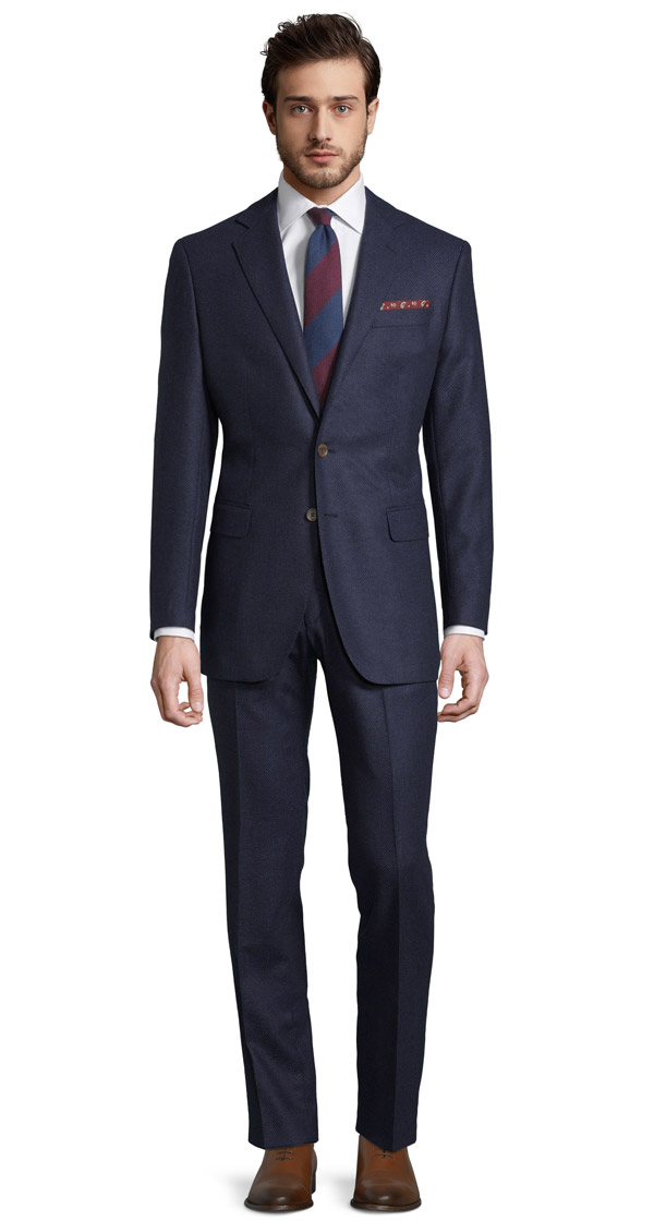 Navy Twill Wool & Cashmere suit