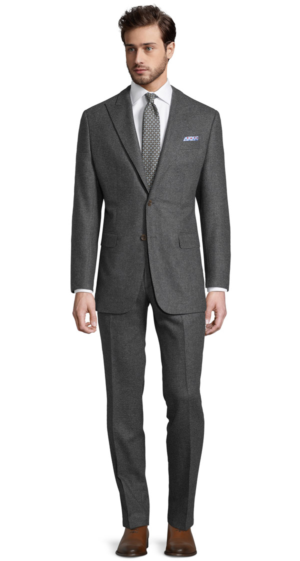 Grey Twill Wool & Cashmere suit