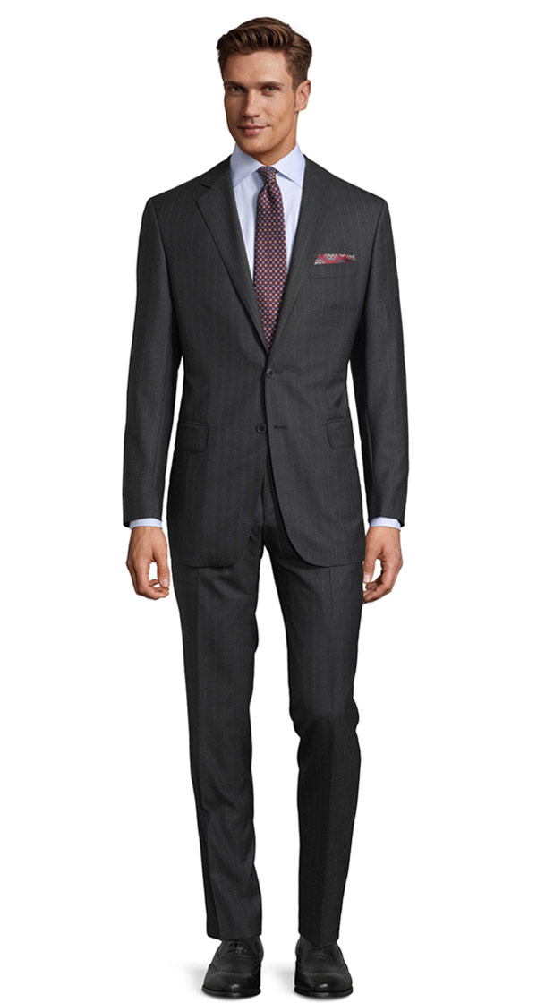 Sartorial Charcoal Pinstripe 160s Suit