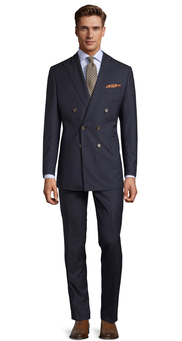 Sartorial Navy Pinstripe 160s Suit