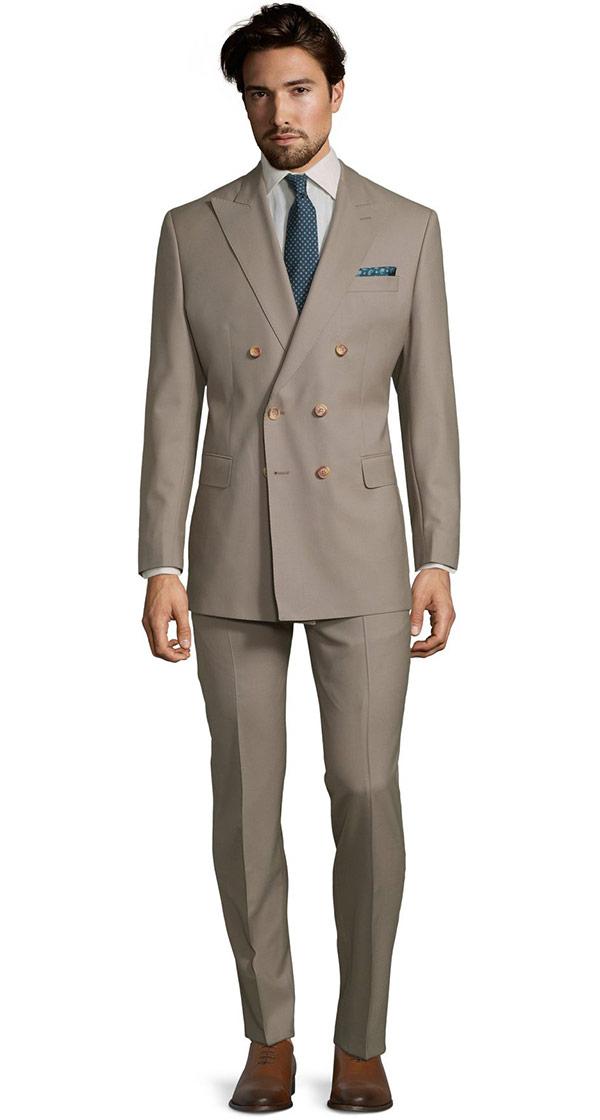 Vendetta Premium Solid Light Camel Suit