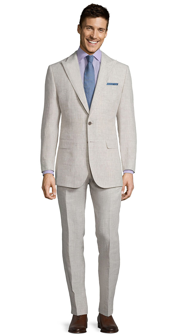 Antique White Linen Suit