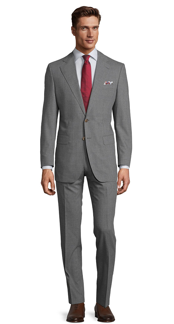 Tropical Chine Ash Grey Suit