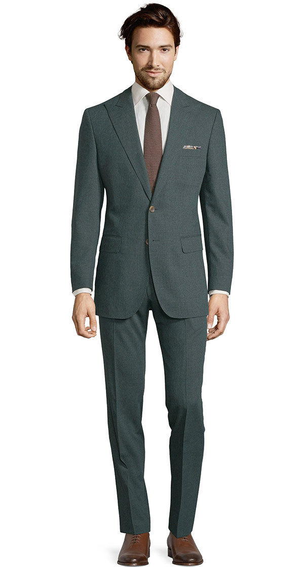 Tropical Chine Dark Green Suit