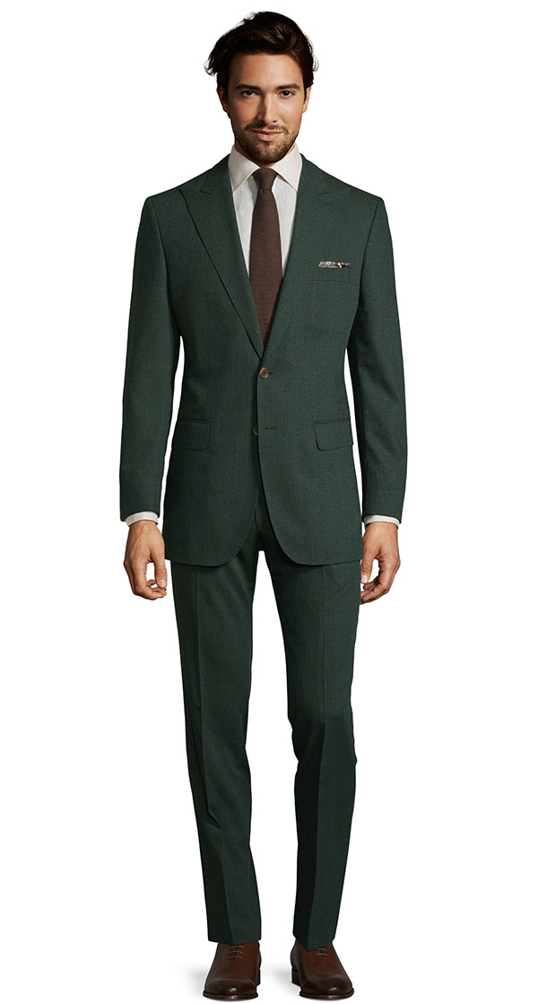 Tropical Chine Dark Green Suit