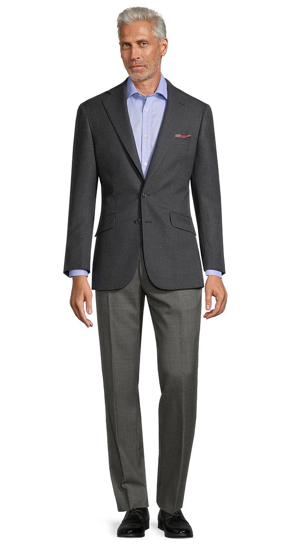 Charcoal Hopsack Blazer