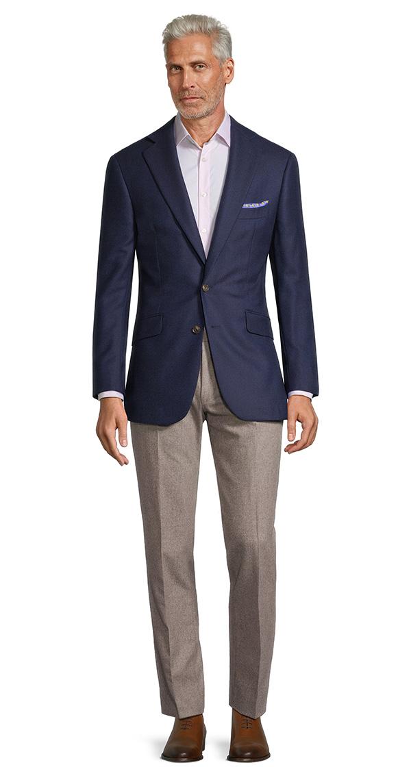 Navy Twill Blazer