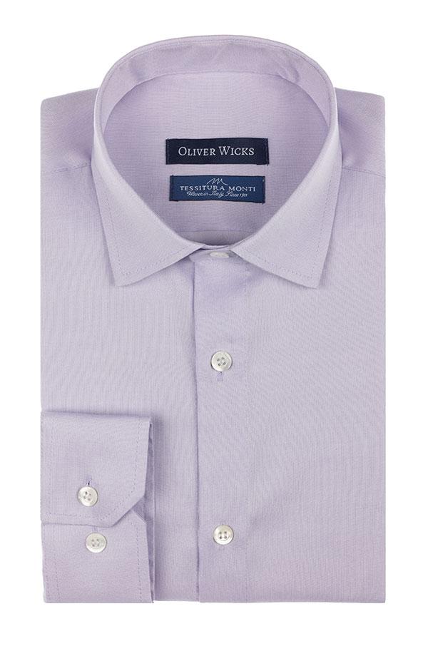 Lavender Pinpoint Cotton Shirt
