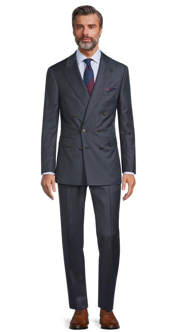 Denim Blue Pick & Pick Suit
