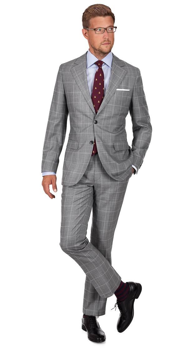 Vendetta Premium Grey Check Suit