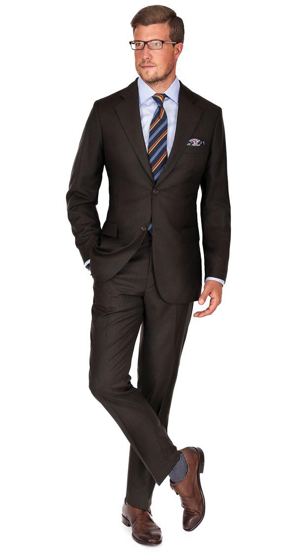 Brown Pick & Pick Suit