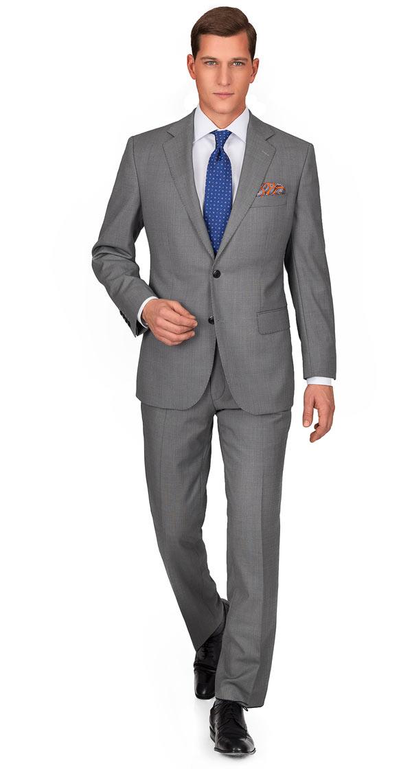 Premium Grey Birdseye Suit