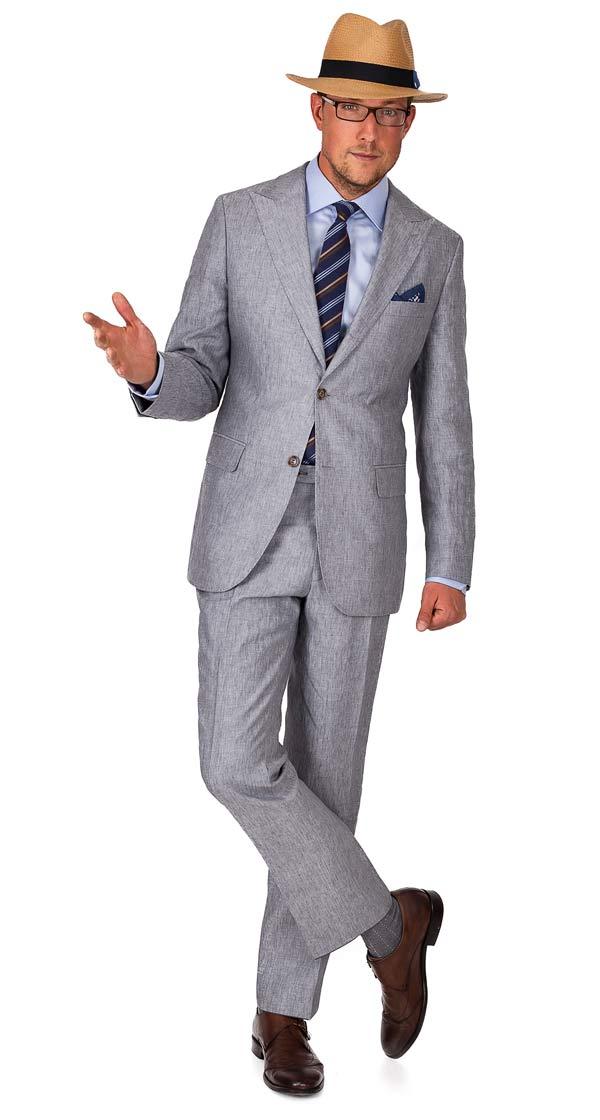 Grey Linen Suit