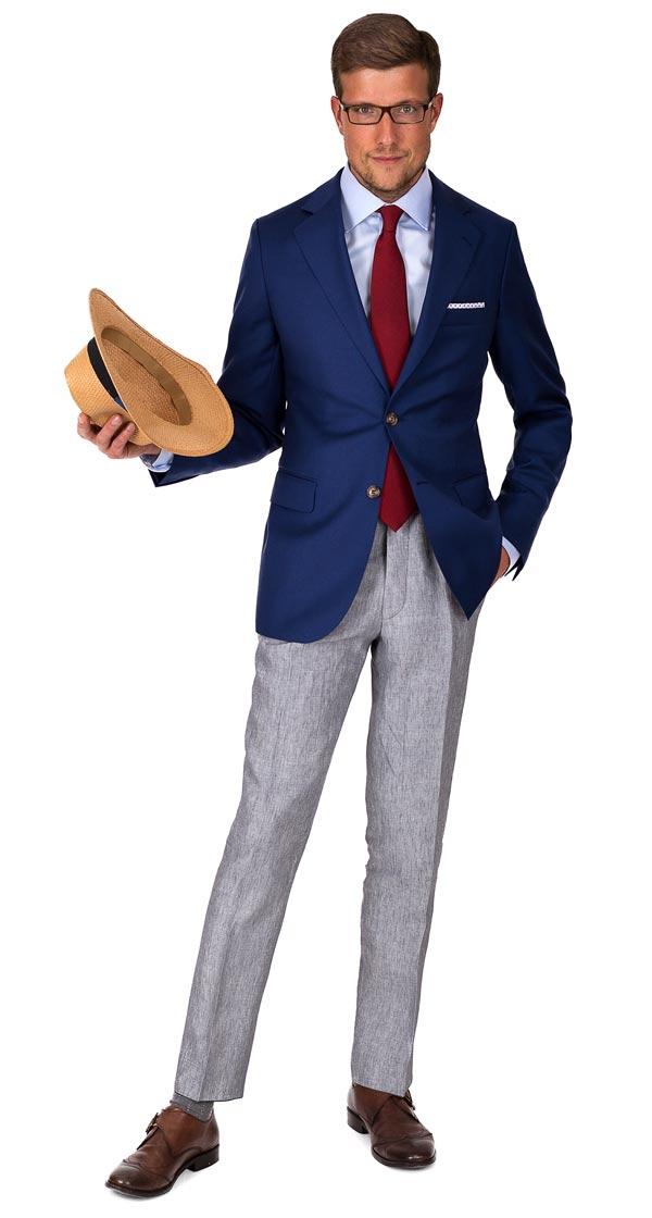 Hopsack Blue Blazer