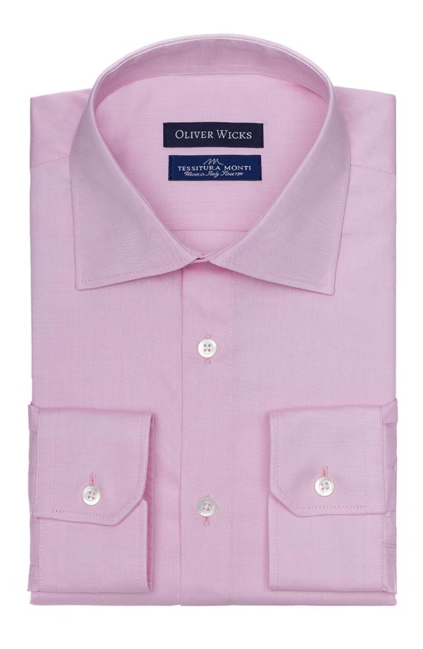 Pastel Pink Two-Ply Pinpoint Oxford Shirt