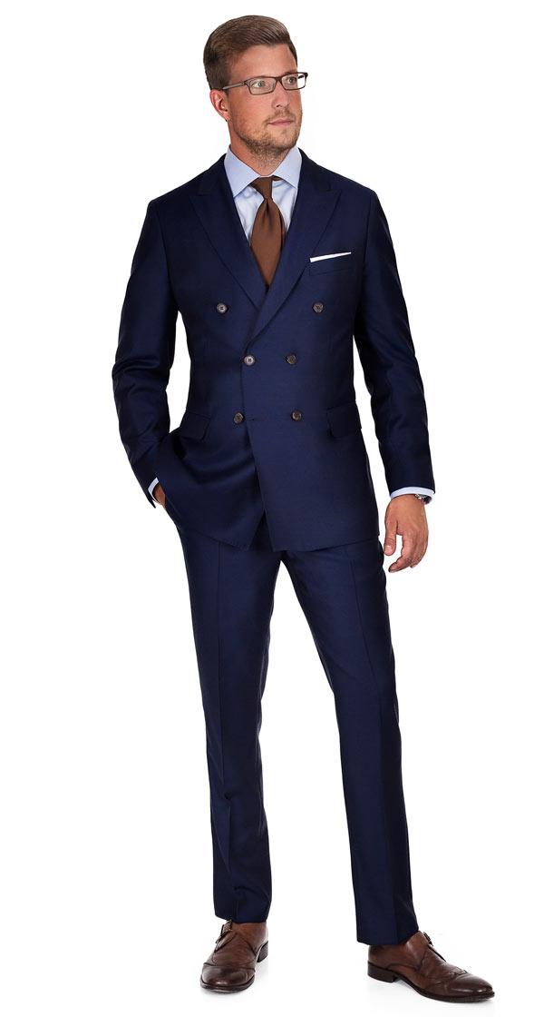 Solid Deep Blue Suit