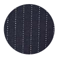 100% Super 140s Premium Navy Pinstripe Wool (Italy)