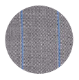 100% Super 160s Blue Stripe Grey Wool (Italy)