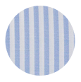 100% Two-Ply Light Blue Striped Pinpoint Cotton Oxford
