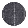 100% Super 150s Grey Wide Chalkstripe Wool (Italy)