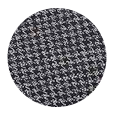 100% Extrafine Dark Grey Houndstooth Wool (UK)