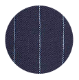 100% Super 120s Navy Pinstripe Wool (UK)