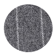 100% Super 120s Grey Chalkstripe Flannel Wool (Italy)