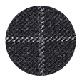 100% Super 110s Charcoal Check Wool (Italy)