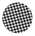 100% Super 150s Grey Houndstooth Wool (Italy)