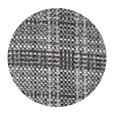 100% Super 120s Grey Check Wool (Italy)