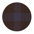 100% Super 120s Blue Check Brown Wool (Italy)