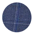 100% Super 110s Sky Blue Windowpane Pick & Pick Wool (Italy)
