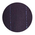 100% Super 150s Blue Stripe Navy Wool (Italy)