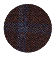 Blue Windowpane Brown Wool & Cashmere (Italy)