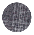 100% Super 120s Charcoal Shadow Check (Italy)