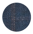 Petrol Blue Check Wool & Cashmere (Italy)