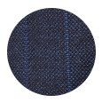 100% 21 micron Blue Stripe Navy (Italy)