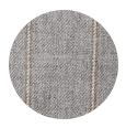 100% Super 160s Light Grey Pinstripe Wool (Italy)